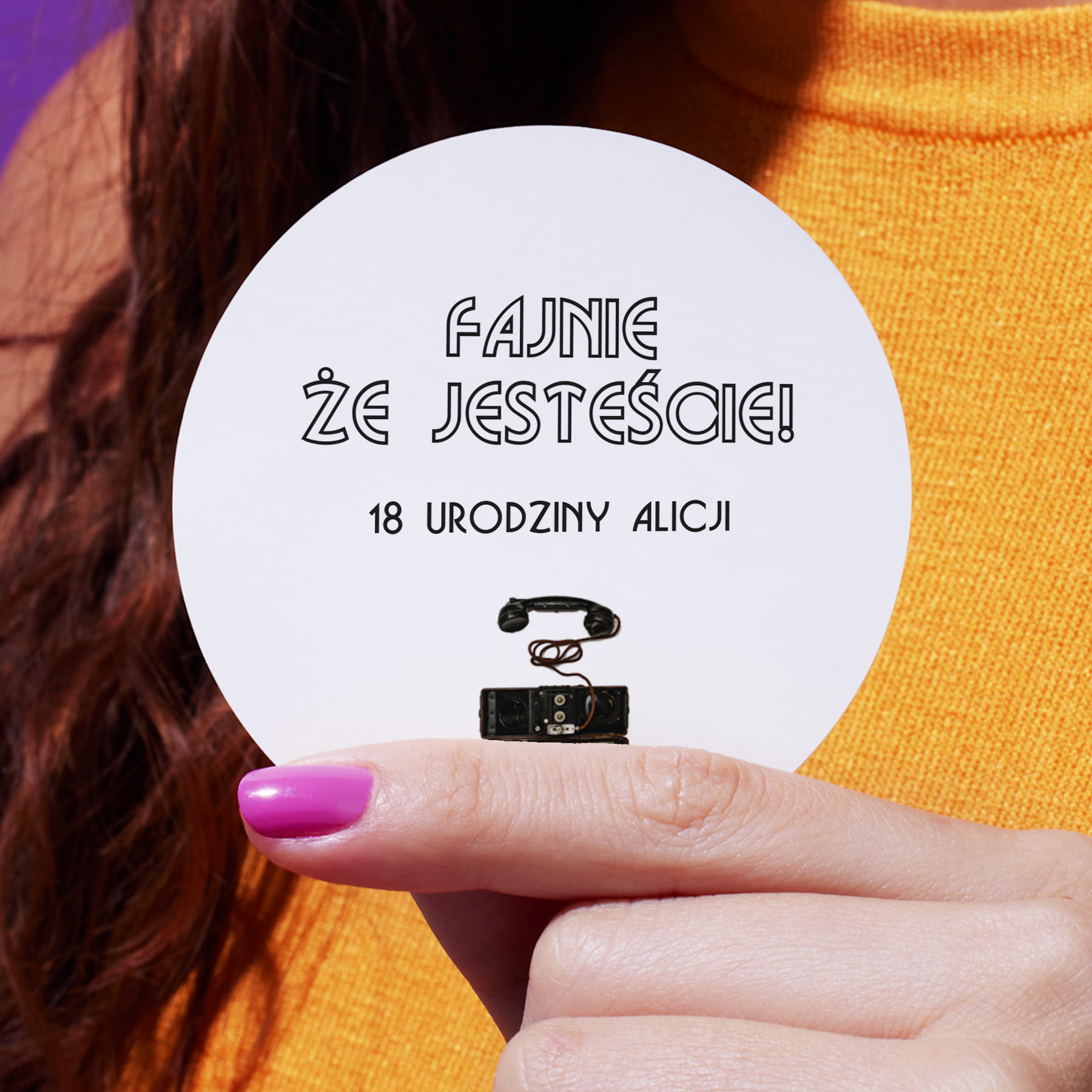 Naklejki na urodziny tel. stacjonarny