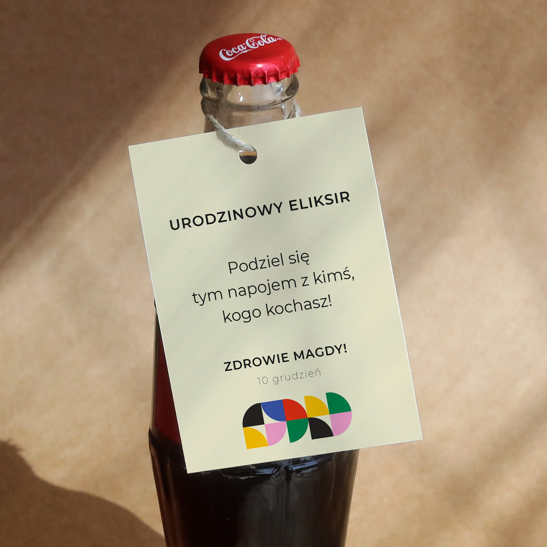 Urodzinowe kolorowe zawieszki ze wzorem- zestaw 18 szt