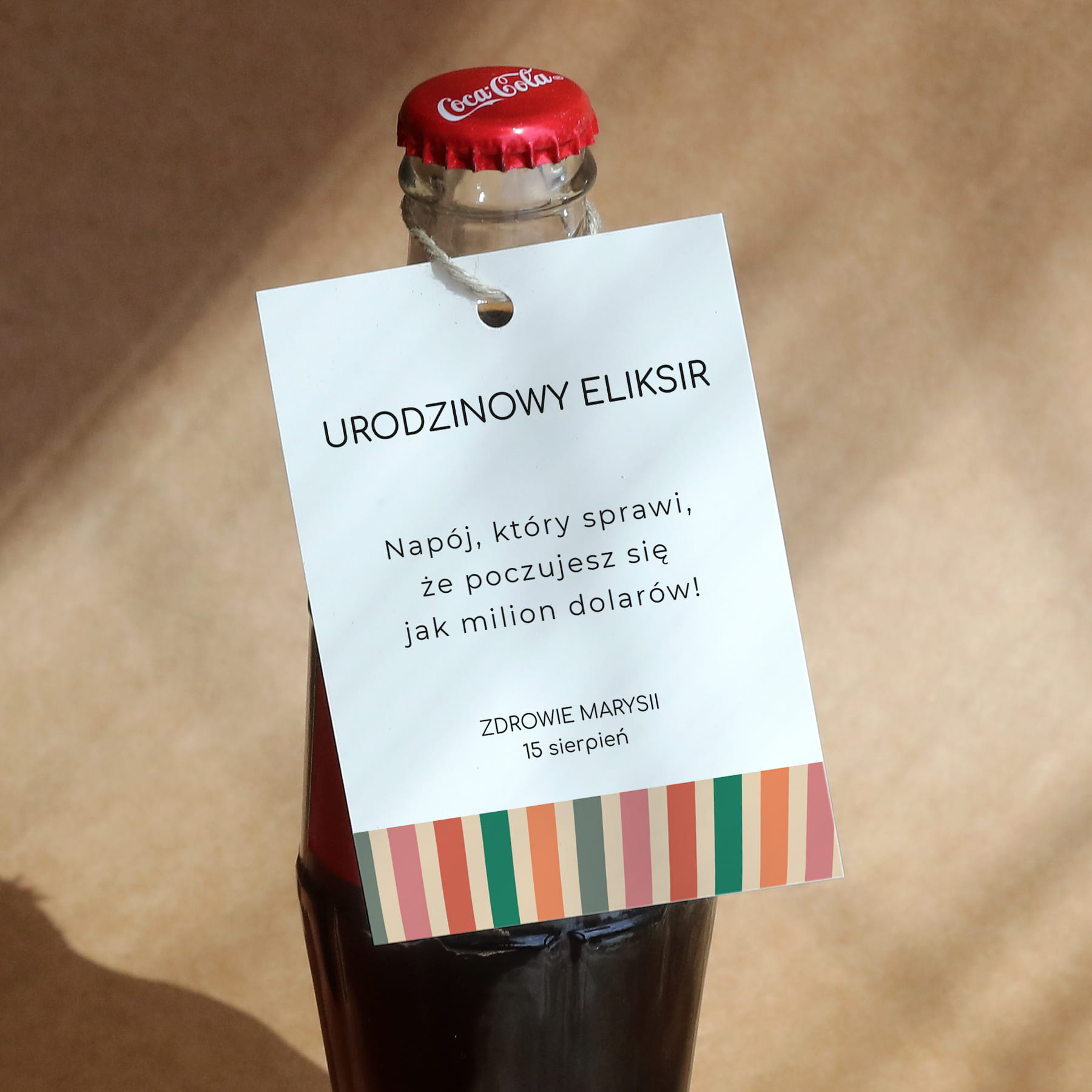 Urodzinowe kolorowe zawieszki ze wzorem- zestaw 18 szt