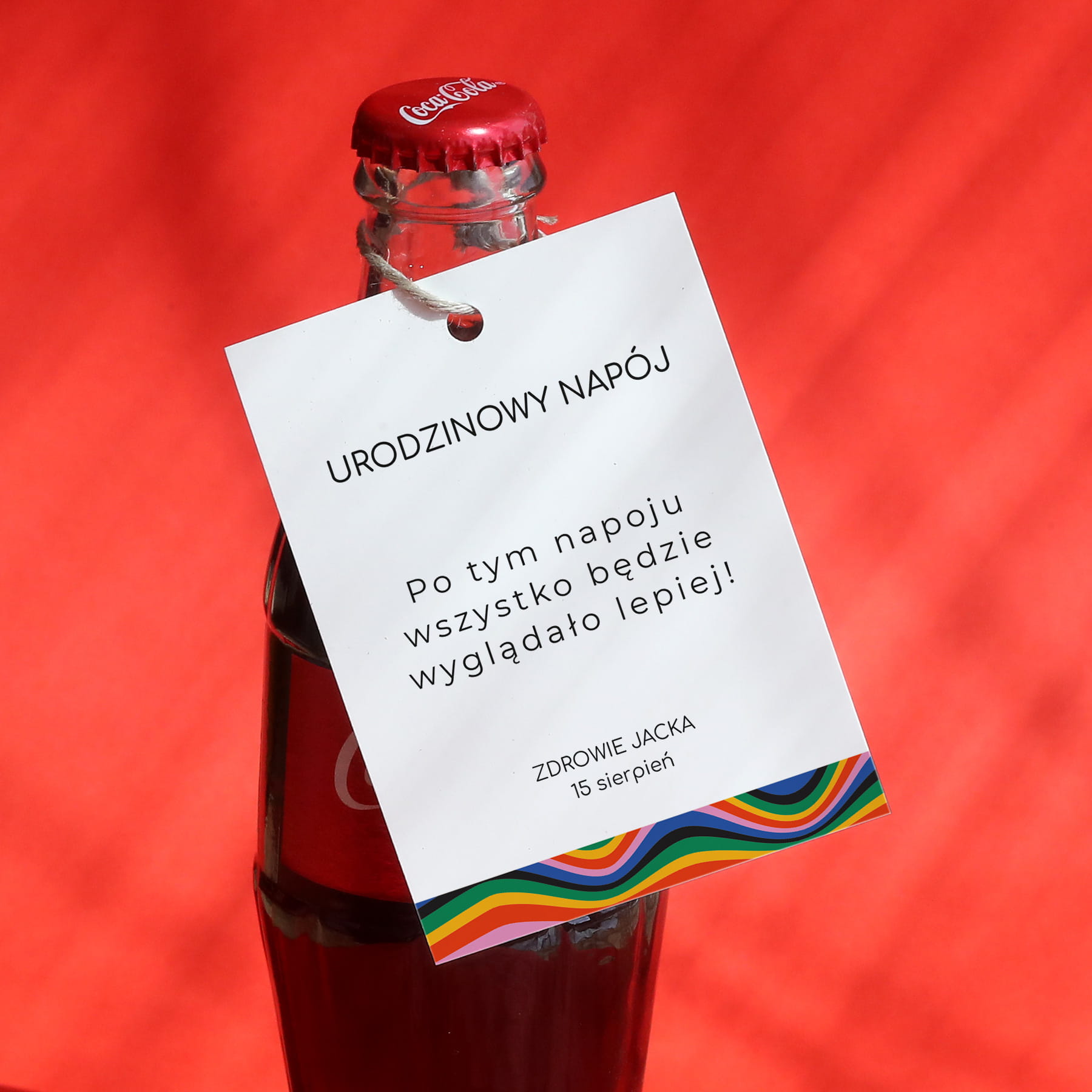 Urodzinowe kolorowe zawieszki ze wzorem- zestaw 18 szt