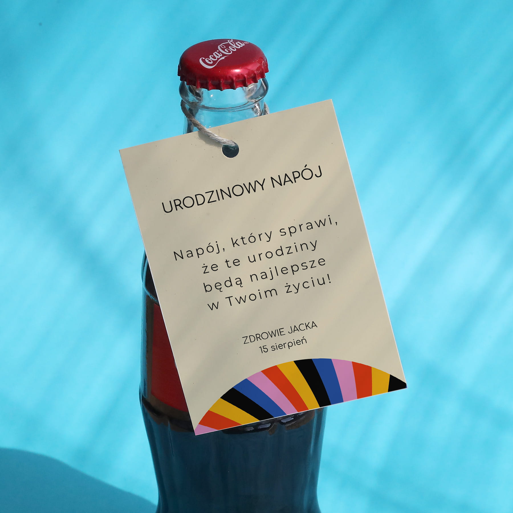 Urodzinowe kolorowe zawieszki ze wzorem- zestaw 18 szt