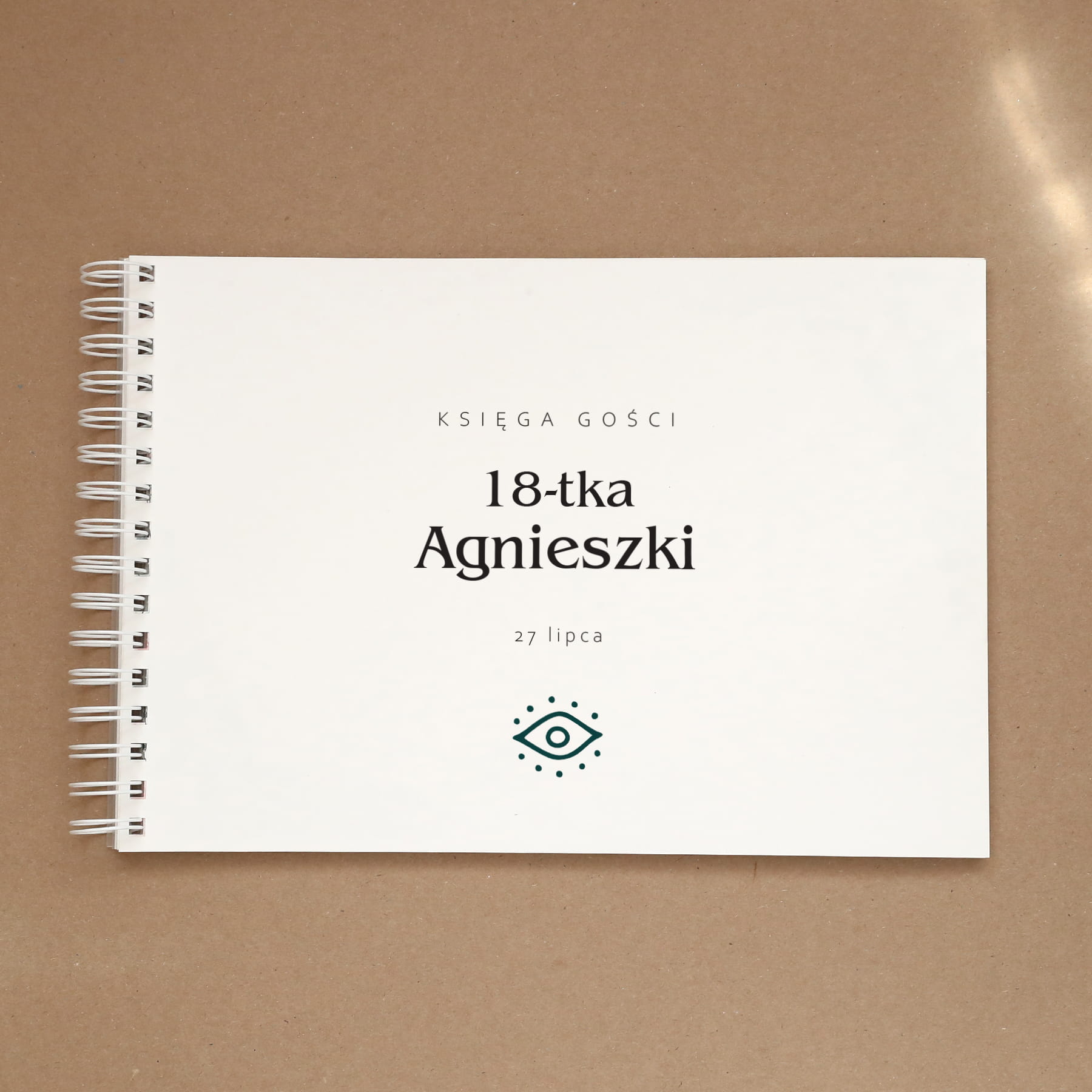 Księga gości na przyjęcie urodzinowe - okładka z przodu