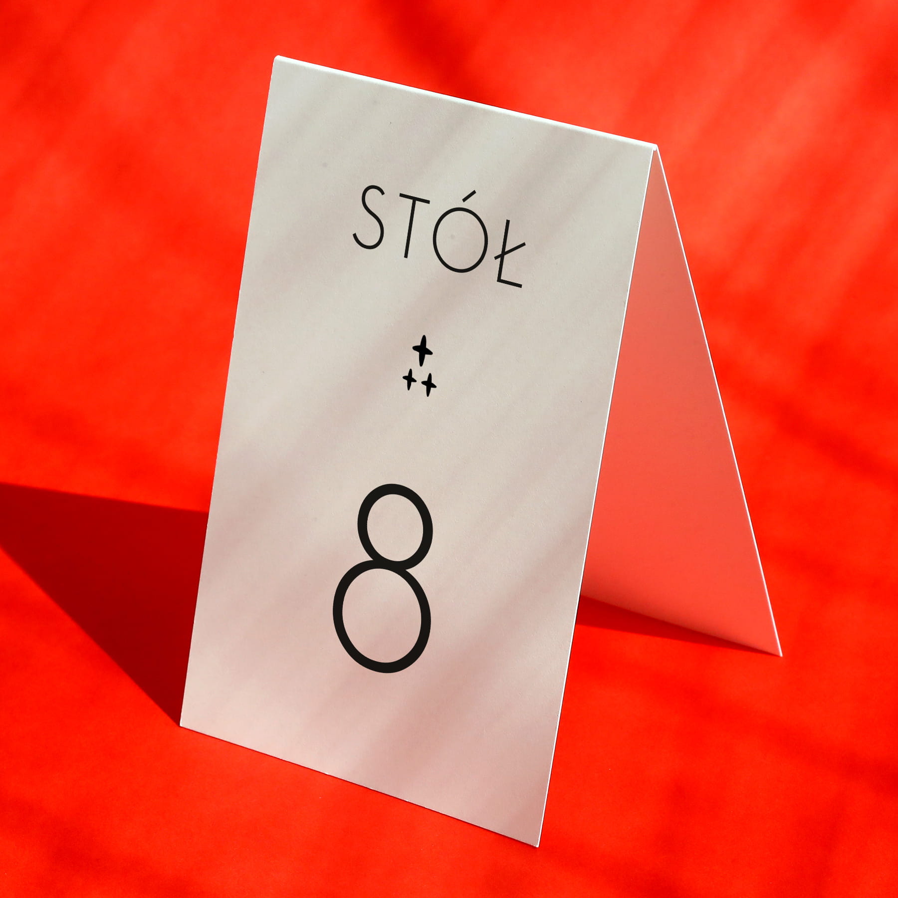 Numerki na stół urodzinowy z gwiazdkami