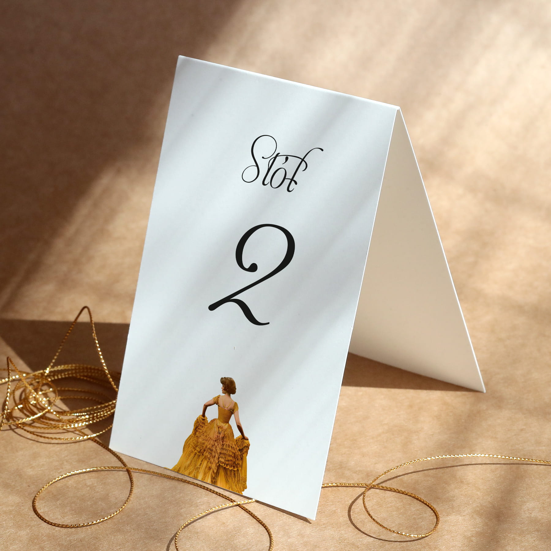 Numerki na stół urodzinowy w stylu vintage