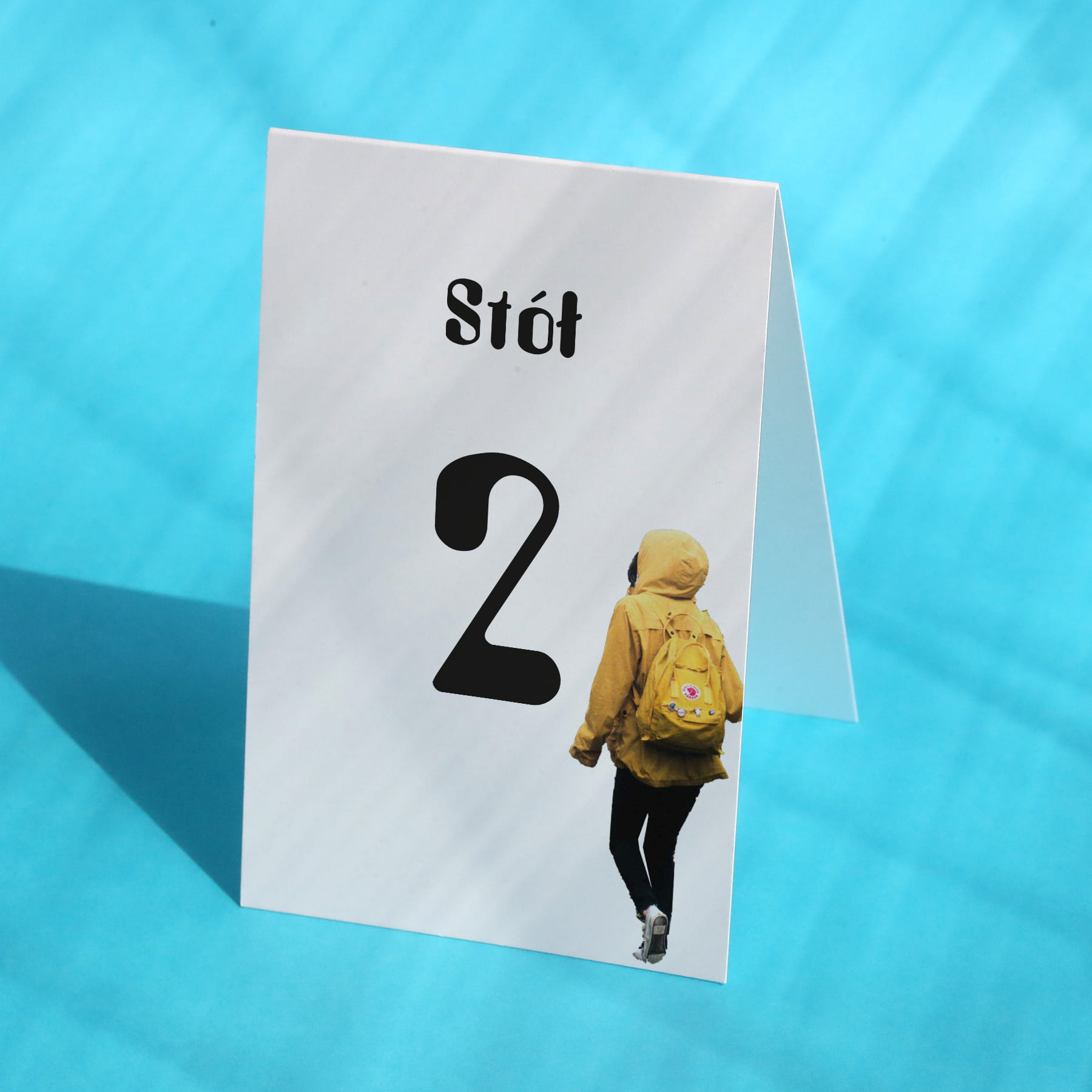 Numerki na stół urodzinowy w stylu retro