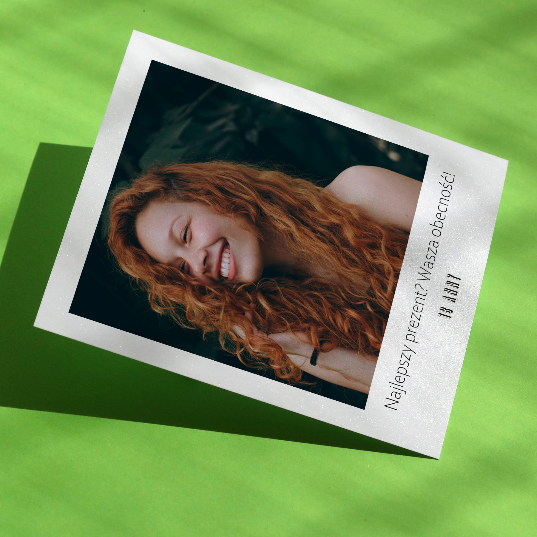 Polaroid podziękowanie dla gości - minimalistyczne