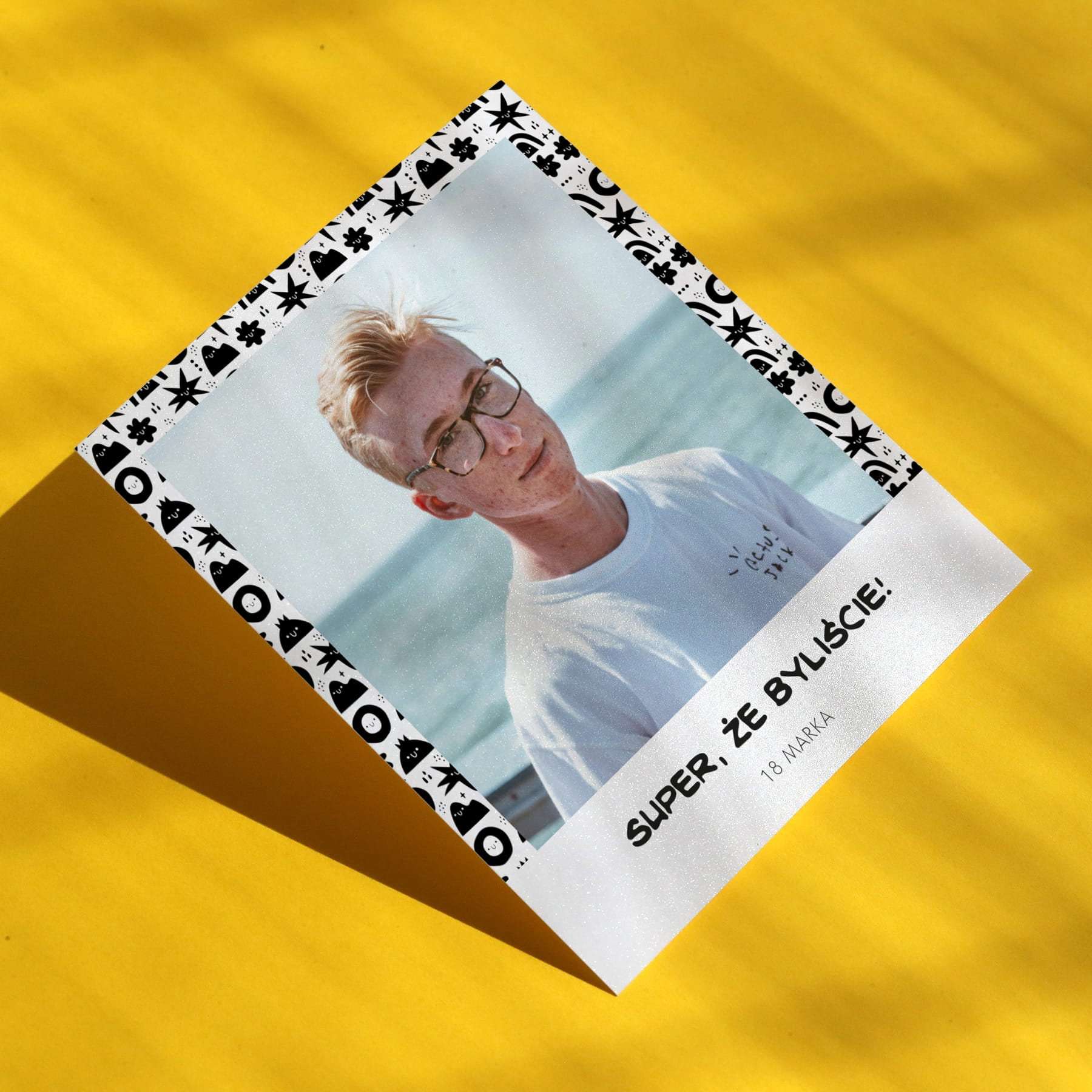 Polaroid podziękowanie dla gości - z wesołymi ozdobami