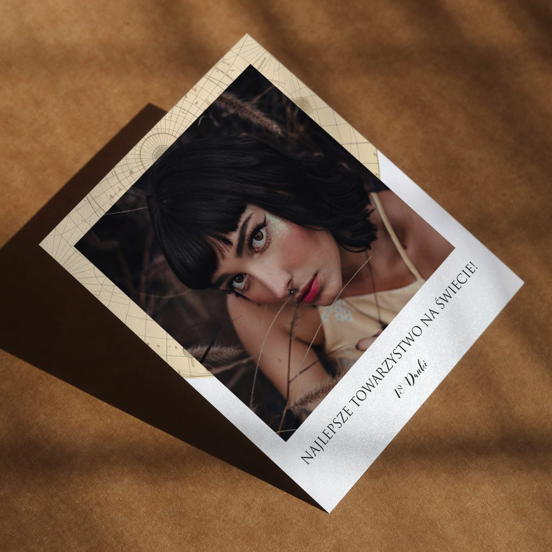 Polaroid podziękowanie dla gości - vintage