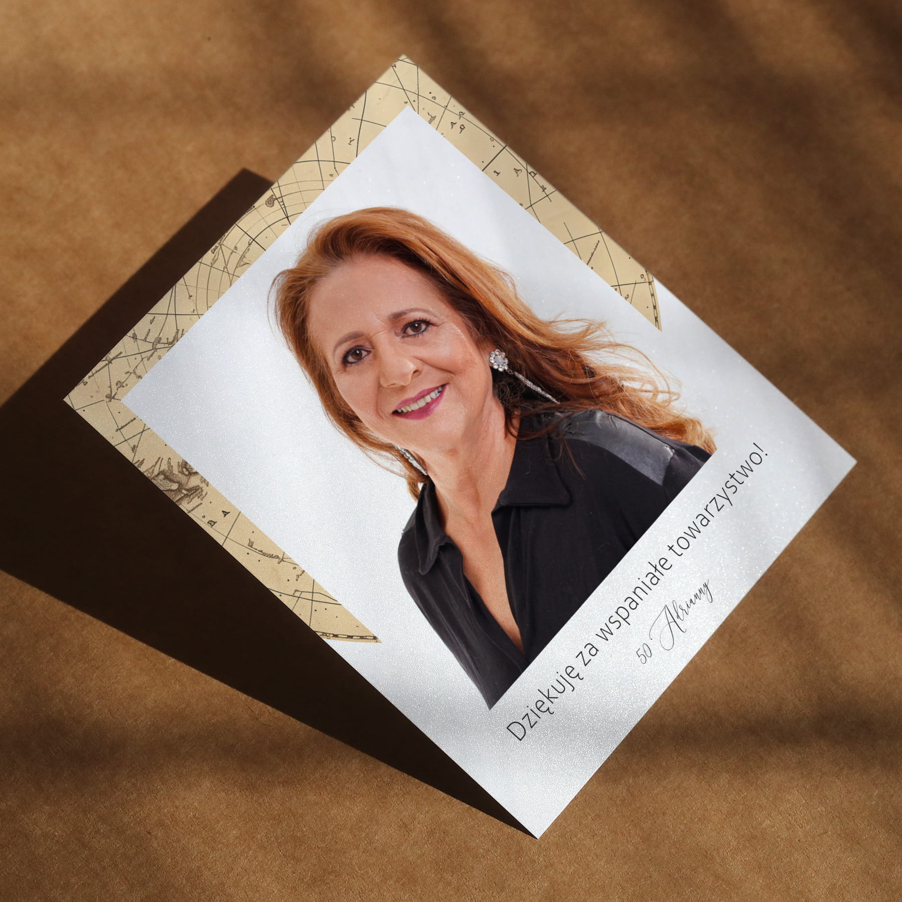 Polaroid podziękowanie dla gości - vintage