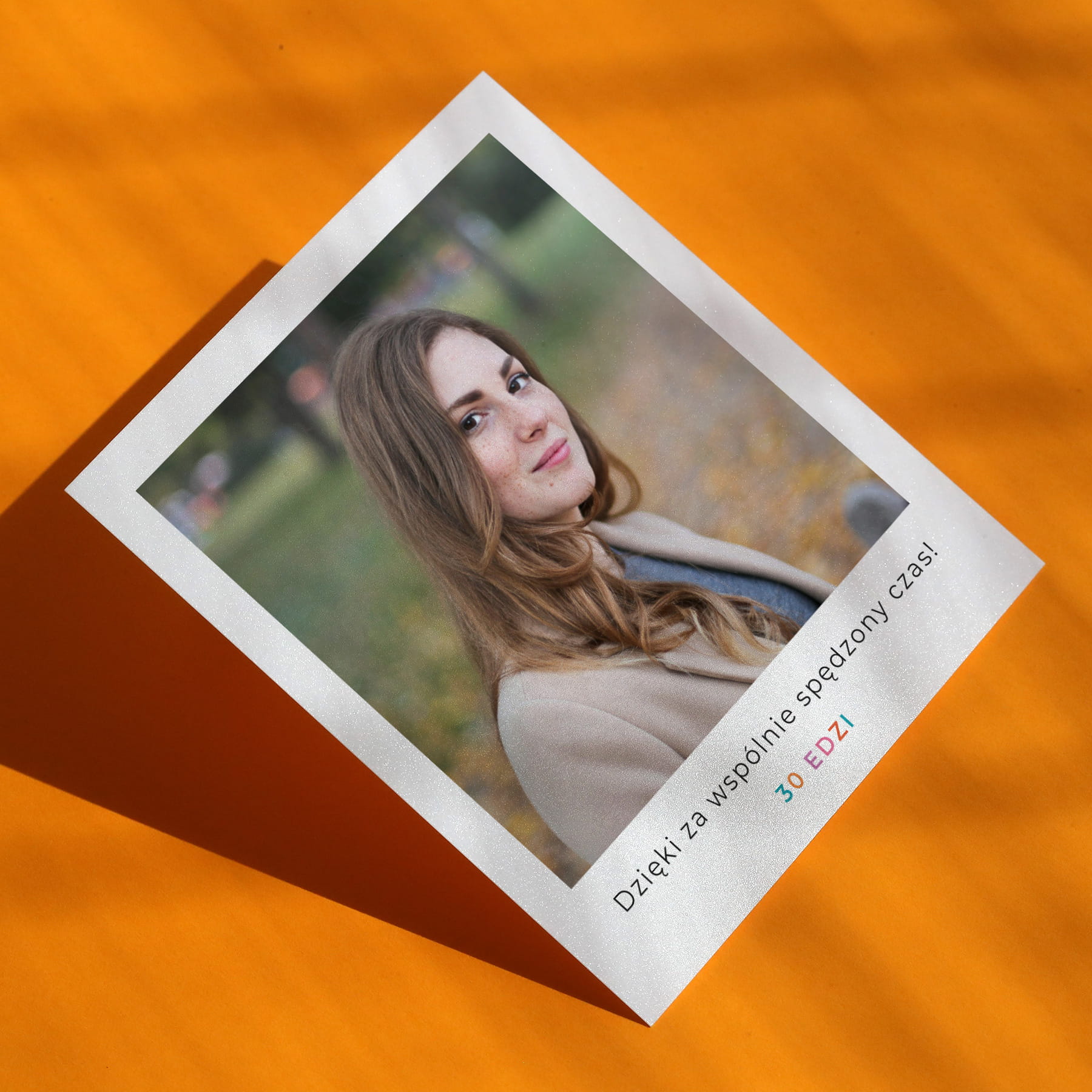 Polaroid podziękowanie dla gości - kolorowa trzydziestka