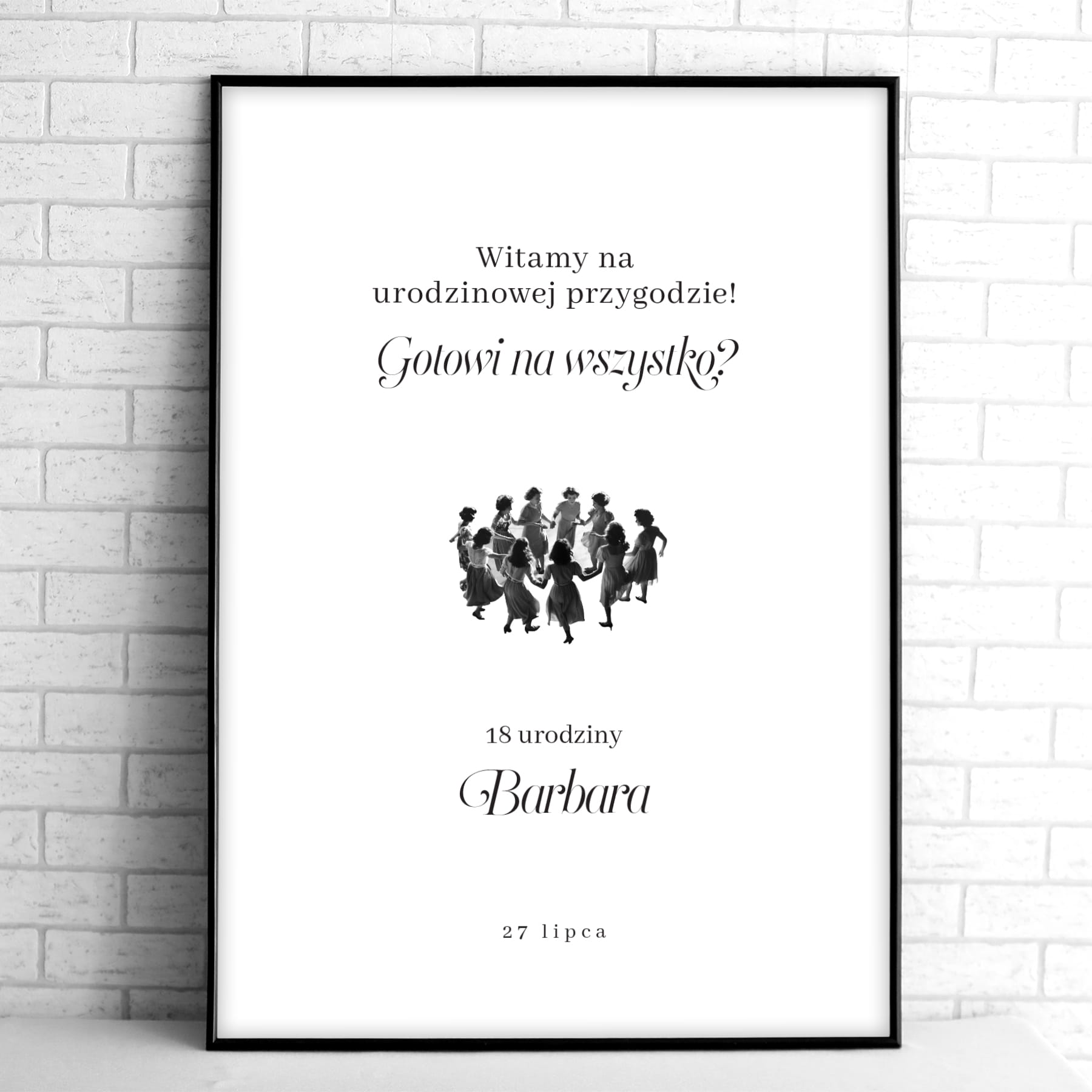 Vintage tablice powitalne na przyjęcie urodzinowe