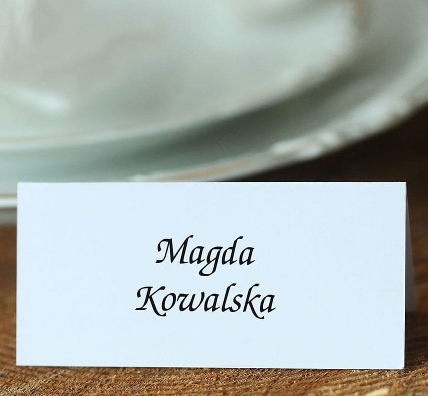 Winietki ślubne eleganckie