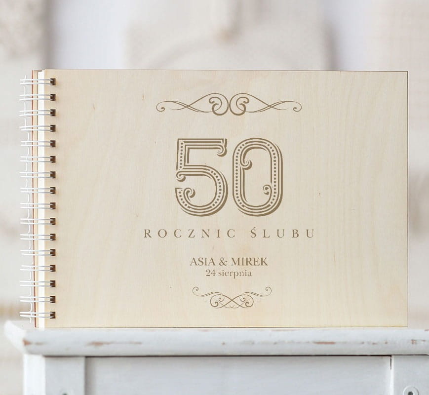 Okładka kroniki 50 rocznic ślubu