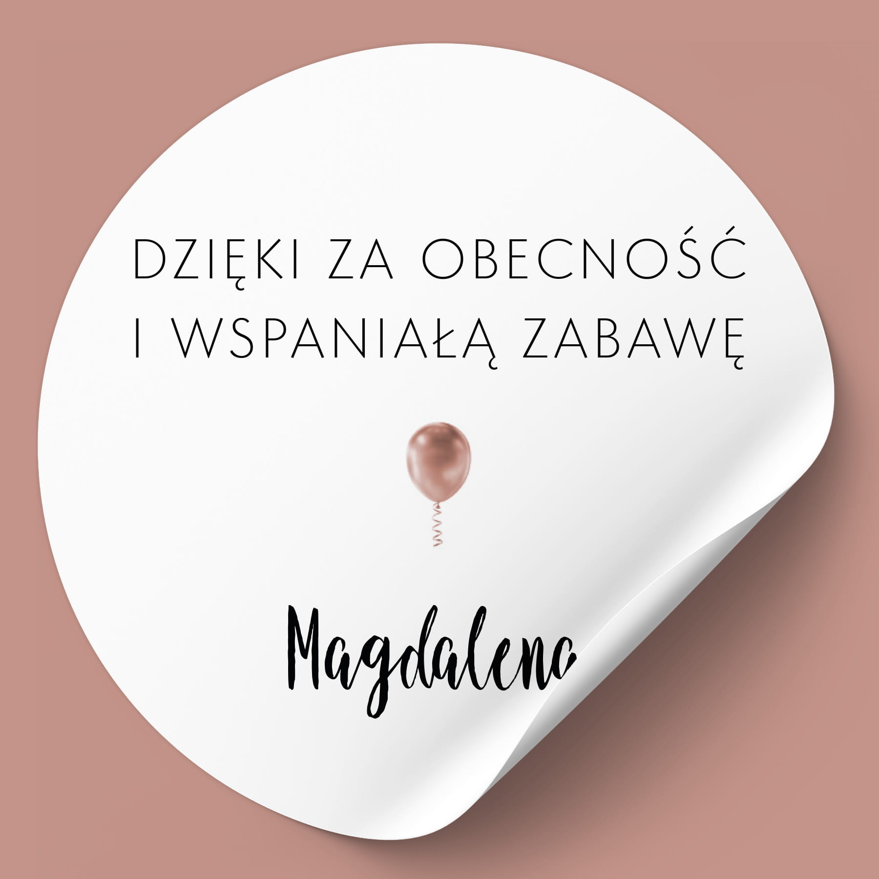 Naklejki na urodziny z balonikiem