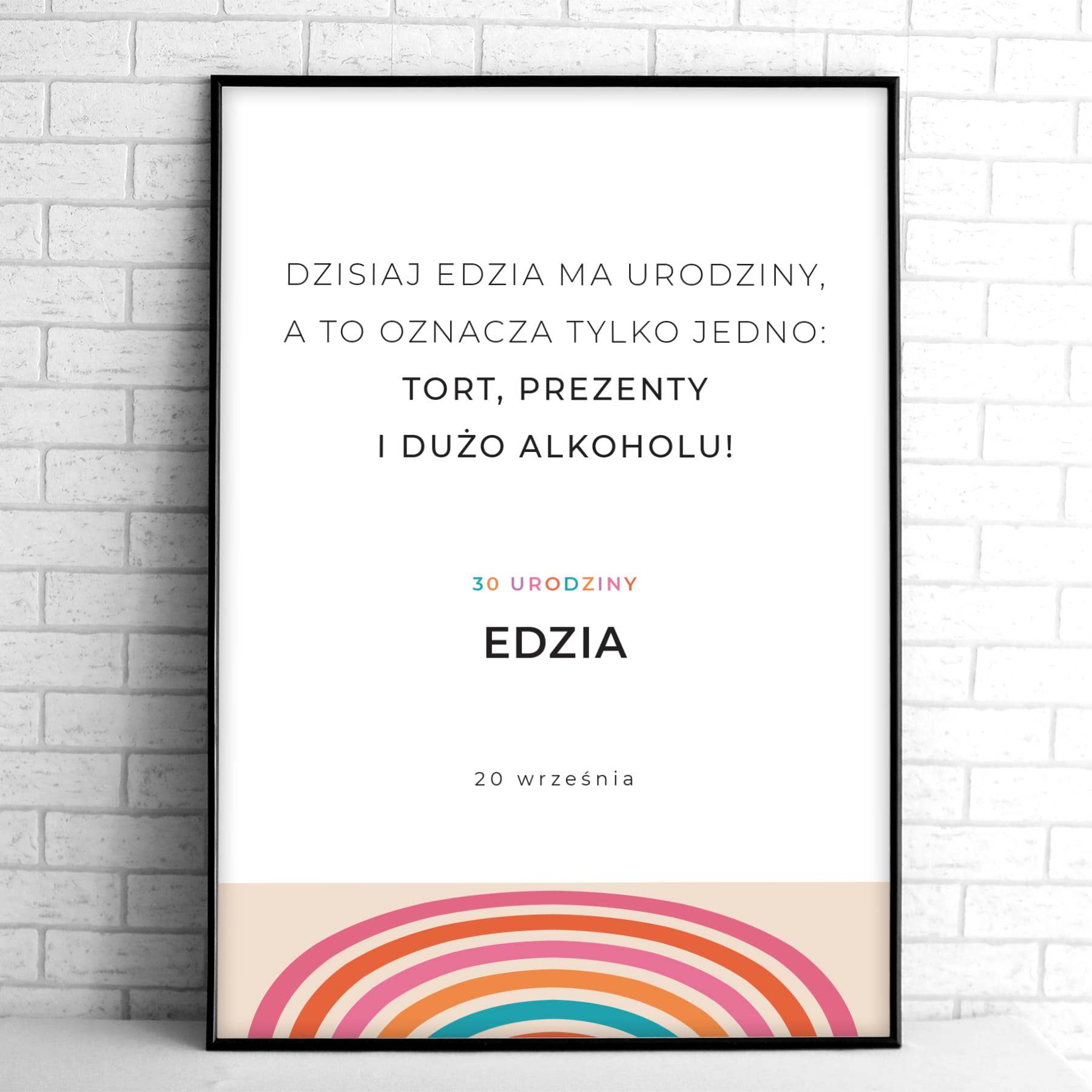 Tablice powitalne na przyjęcie urodzinowe z kolorowymi łukami