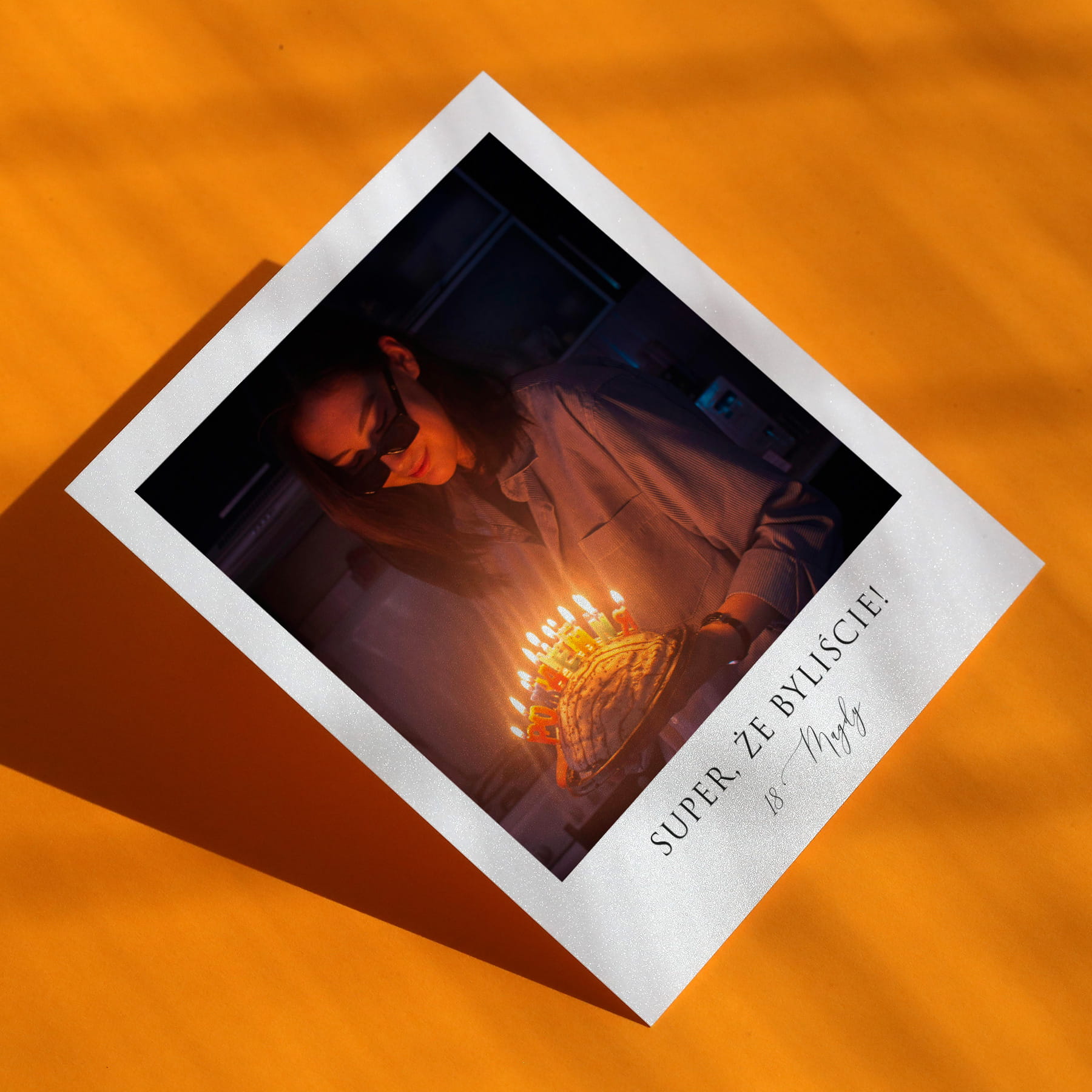 Polaroid podziękowanie dla gości - minimalistyczny
