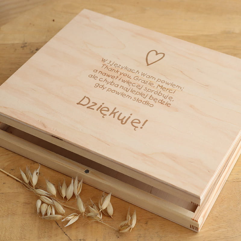 Dzień babci i dziadka - pudełko z grawerem na merci