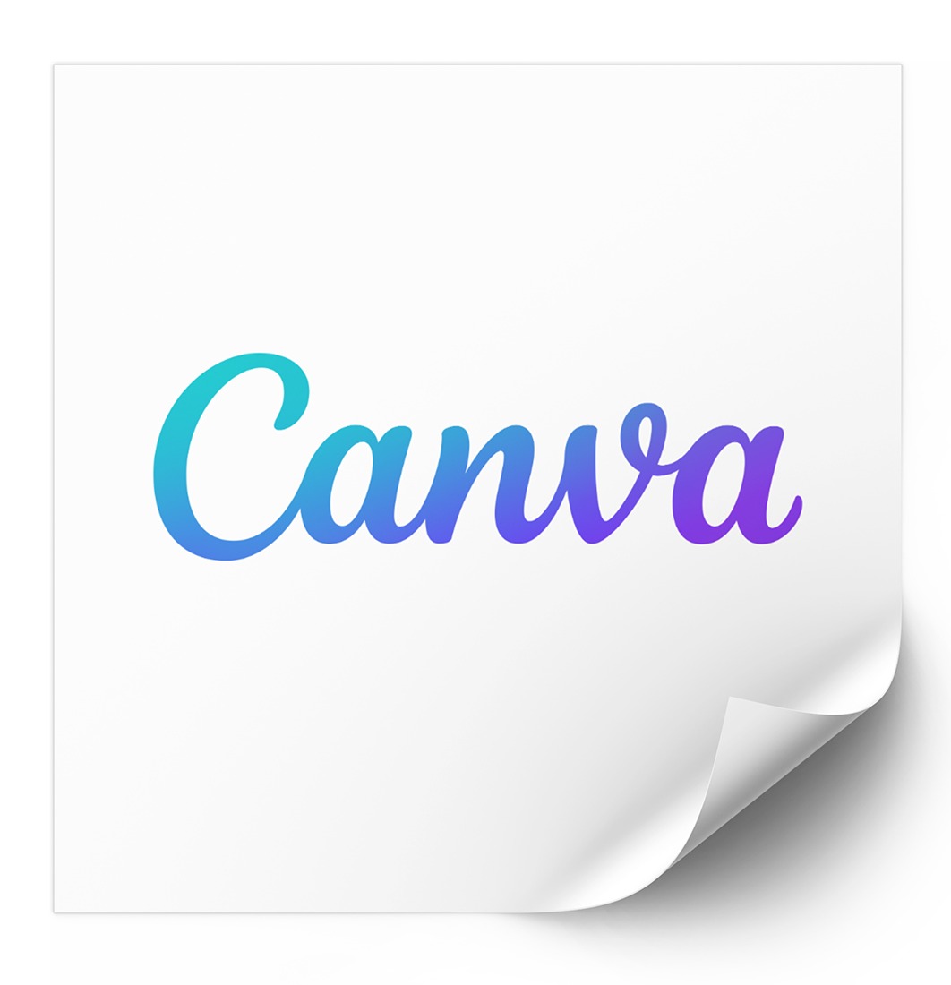 Kwadratowe naklejki - druk projektu z canva