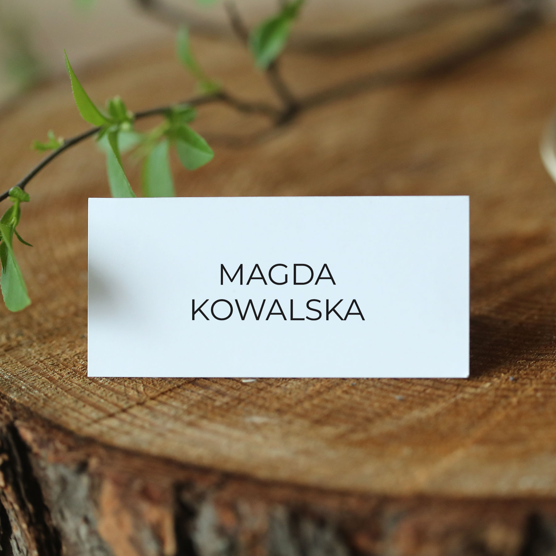 Proste winietki na stół